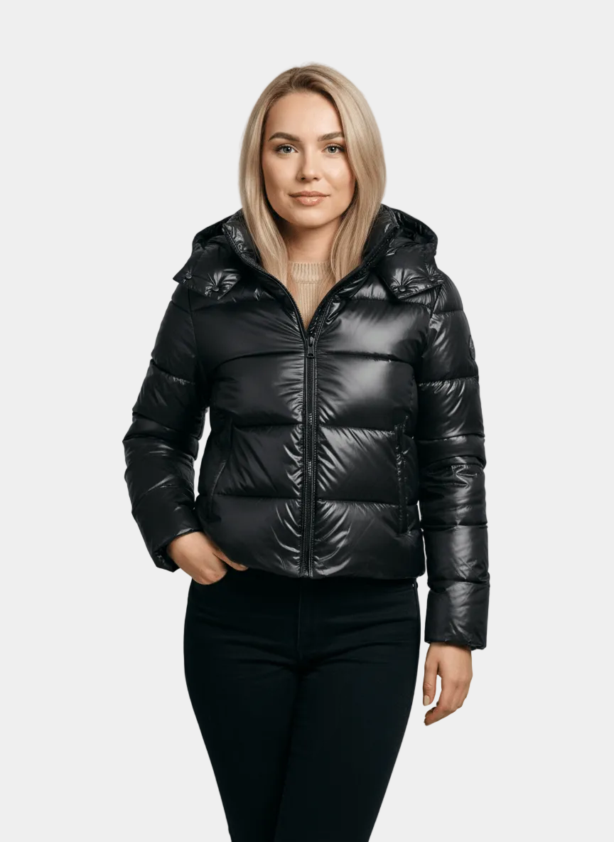 Julia – Pikowana Kurtka Damska z Kapturem