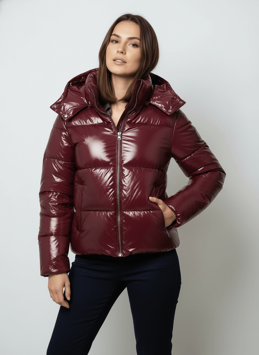 Karina – Pikowana kurtka z odpinanym kapturem