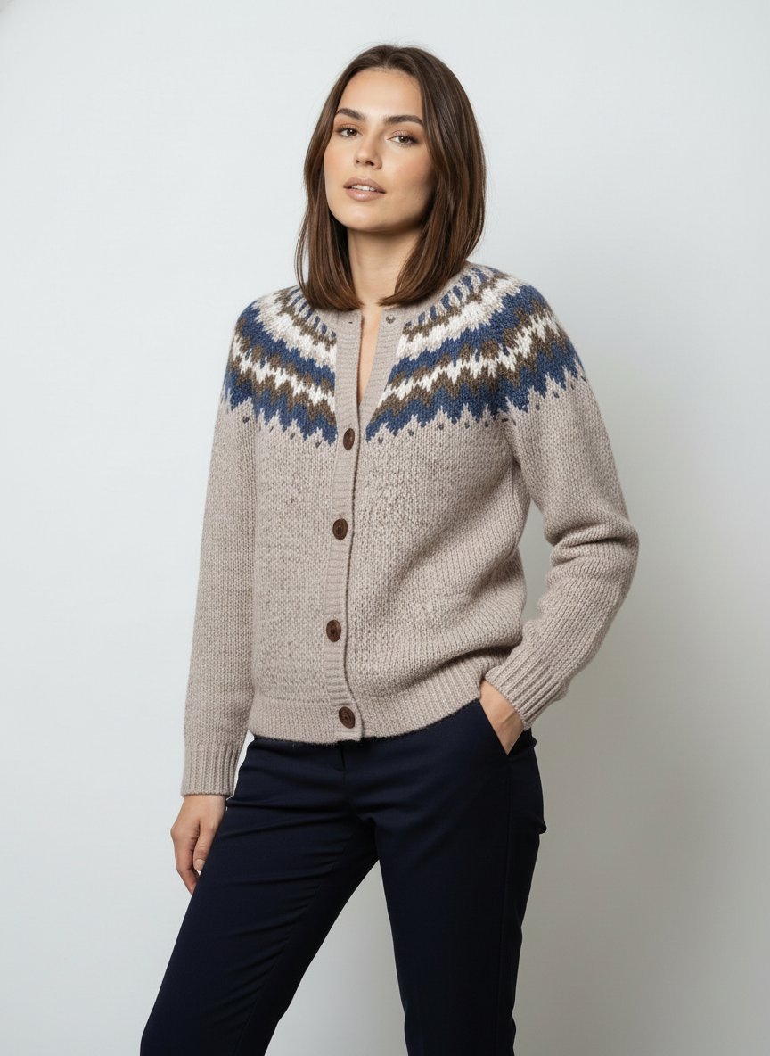 Sara – Kardigan damski z guzikami