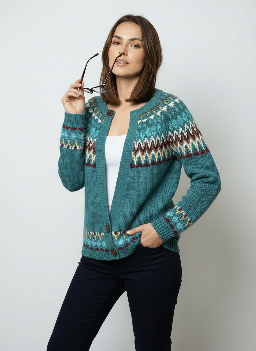Sara – Kardigan damski z guzikami