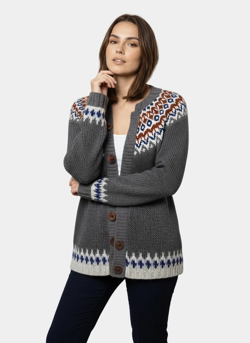 Sara – Kardigan damski z guzikami