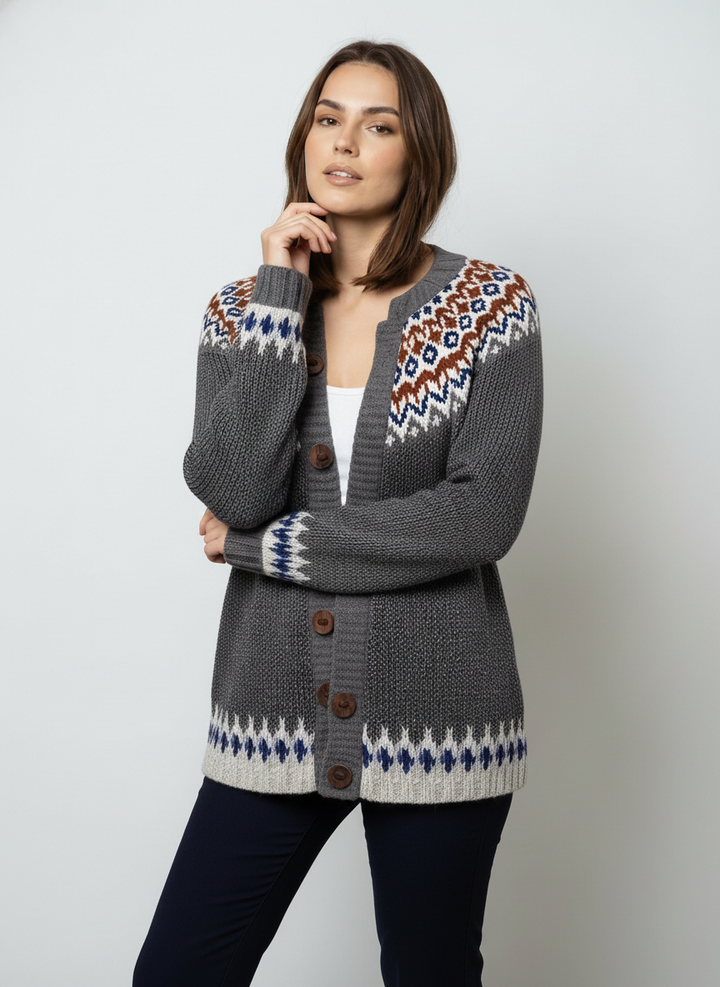Sara – Kardigan damski z guzikami