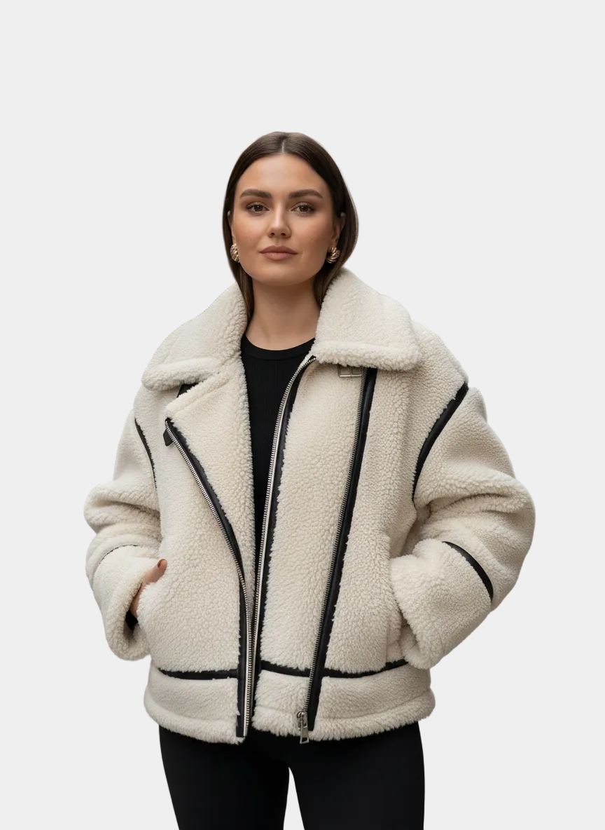 Livia – Kurtka ze Sztucznego Futra Damska