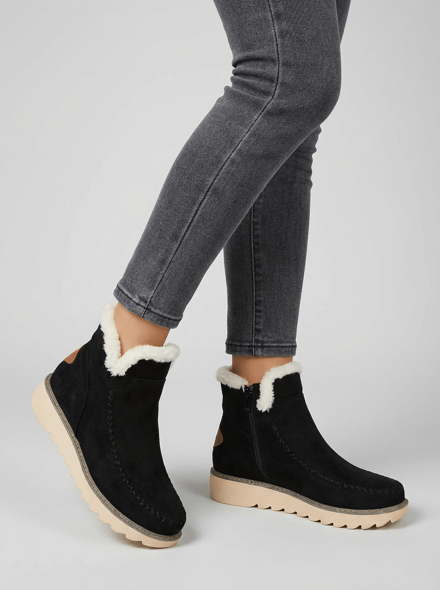 Anna – Zimowe Śniegowce Damskie Wsuwane