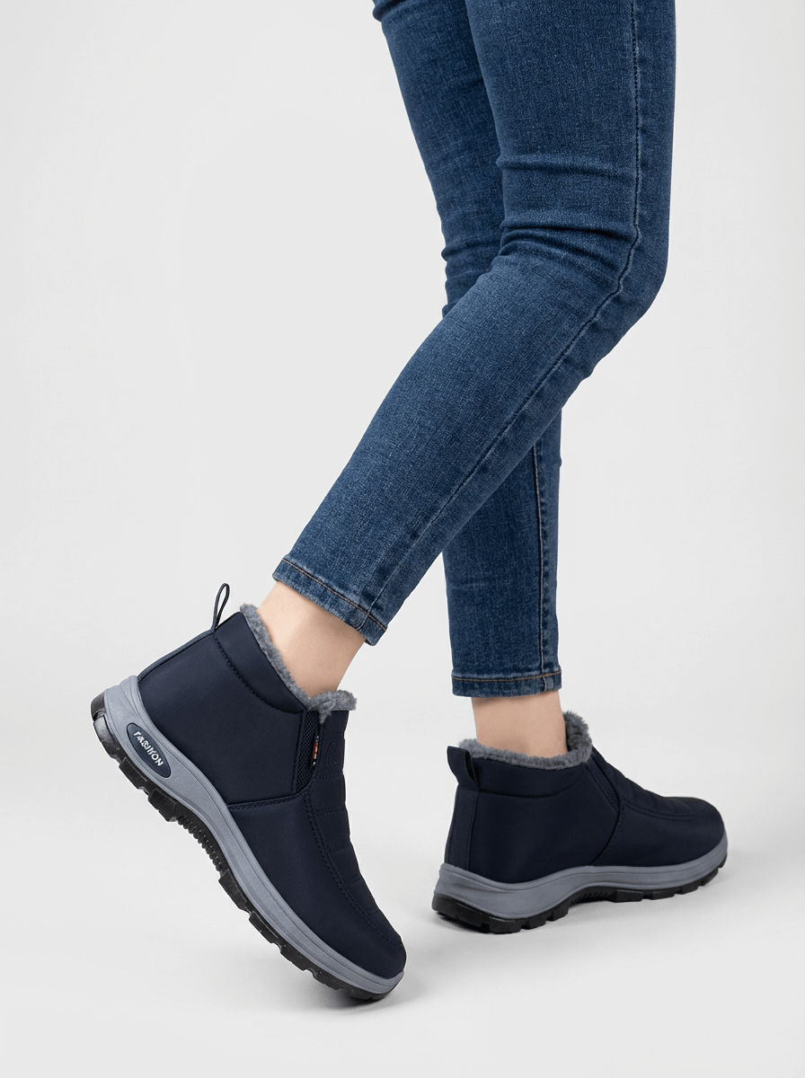 Aimee – Zimowe Śniegowce Damskie Wsuwane z Antypoślizgową Podeszwą