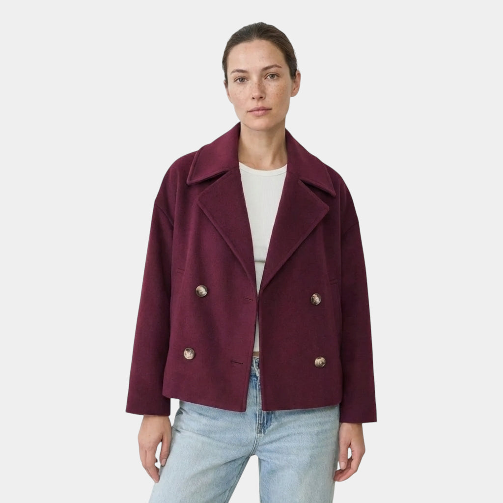 Eliza – Dwurzędowy Płaszcz Damski