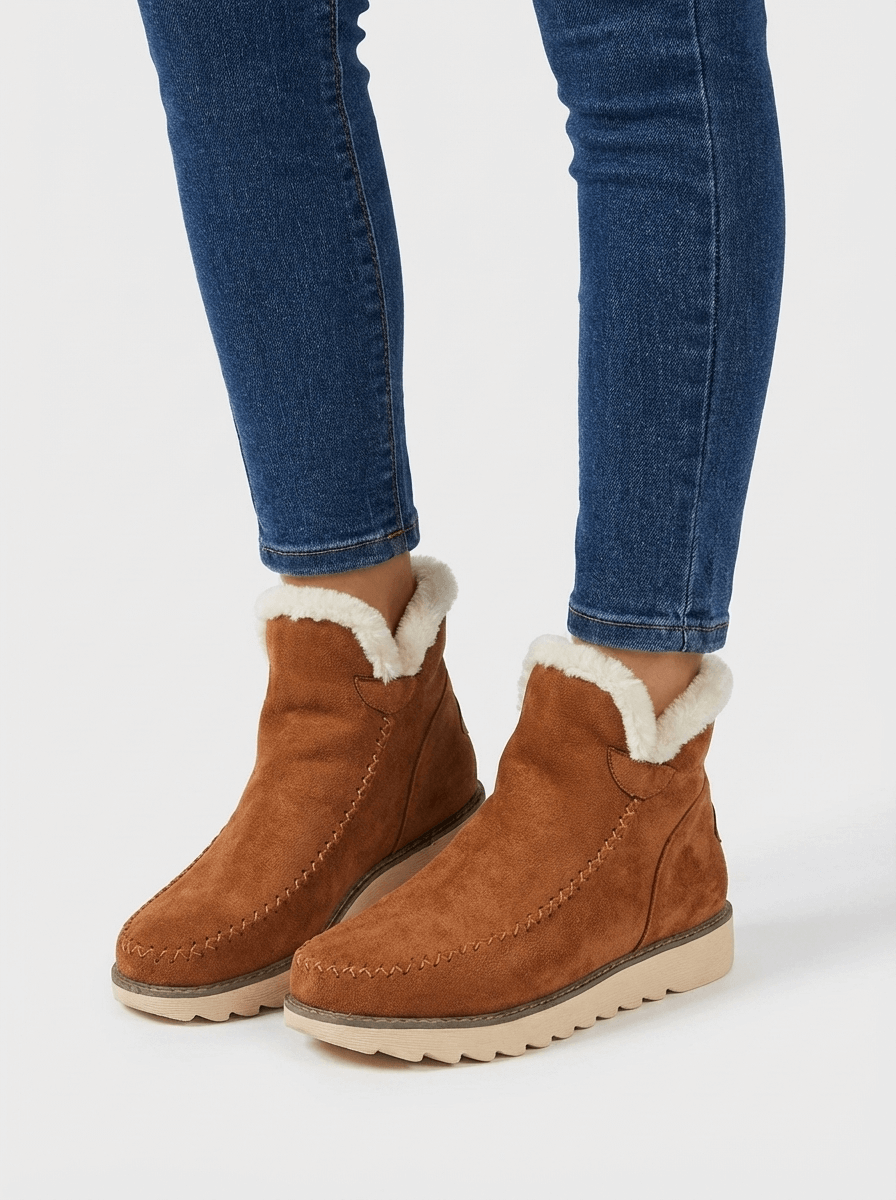 Anna – Zimowe Śniegowce Damskie Wsuwane