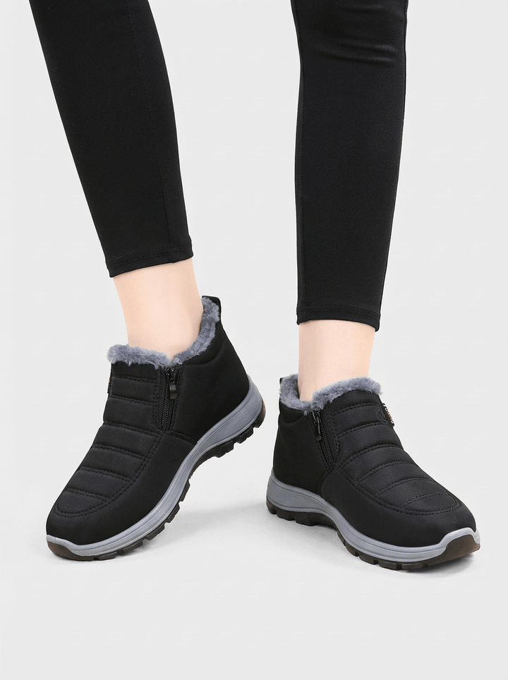 Aimee – Zimowe Śniegowce Damskie Wsuwane z Antypoślizgową Podeszwą