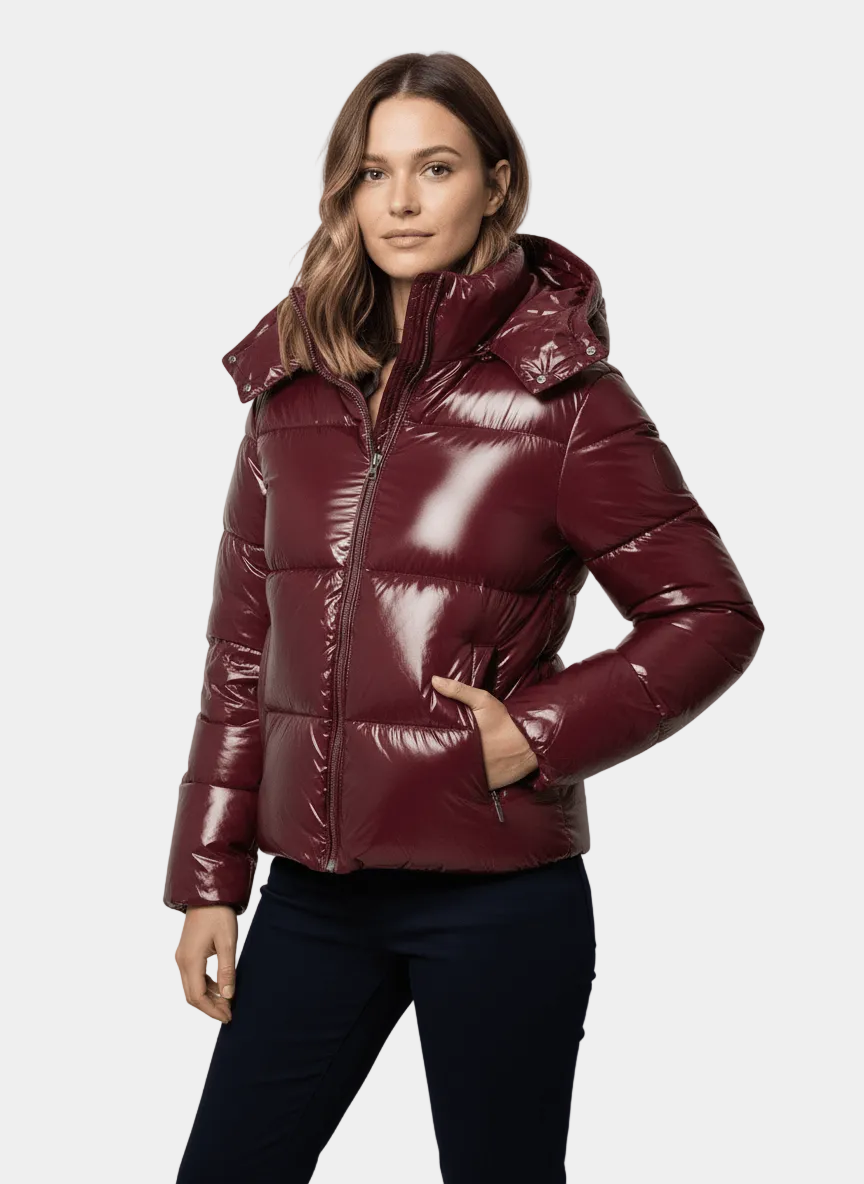 Karina – Pikowana Kurtka Damska z Odpinanym Kapturem