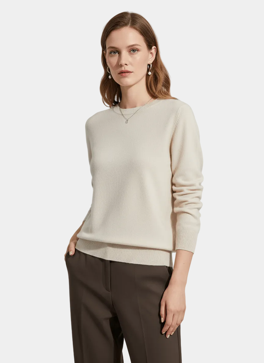 Eliza – Sweter Damski z Klasycznym Fasonem