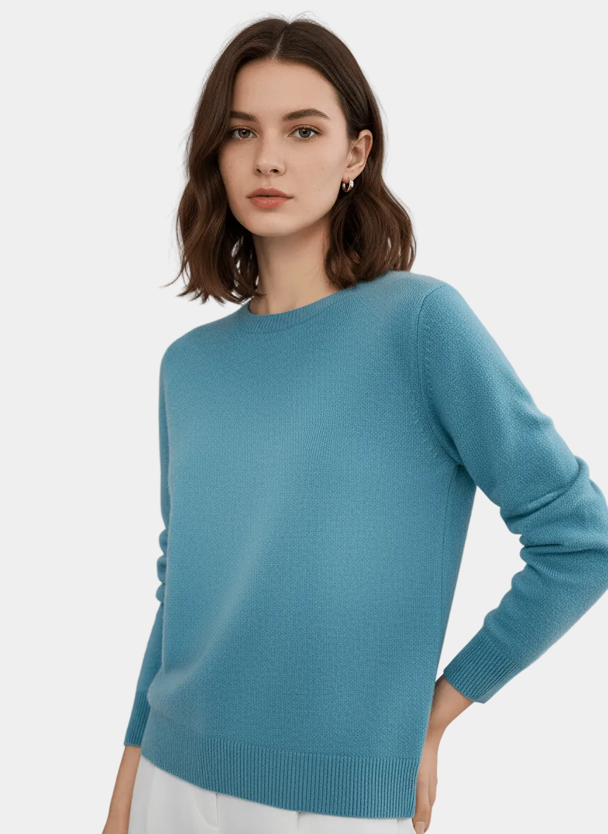 Eliza – Sweter Damski z Klasycznym Fasonem