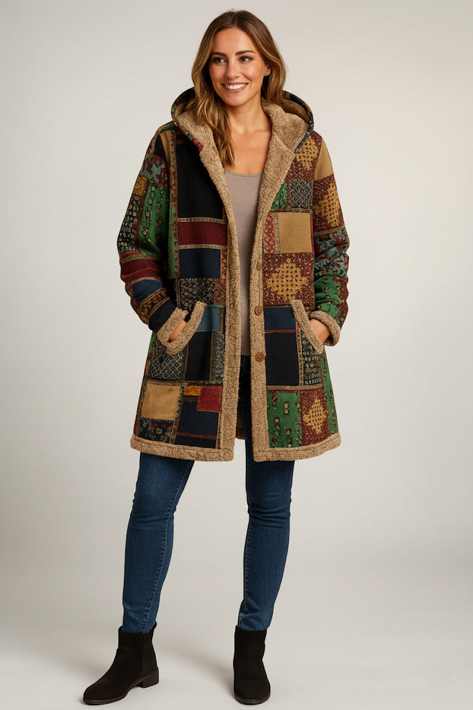 Helena – Płaszcz Teddy z Kapturem