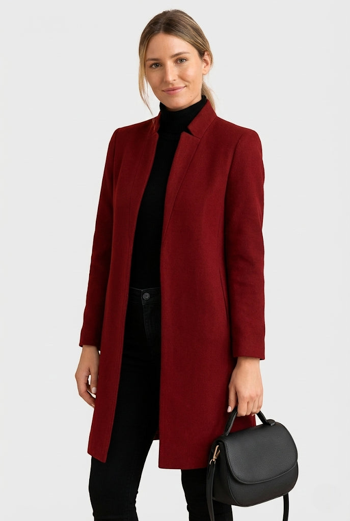Julia – Płaszcz Damski o Prostym Kroju