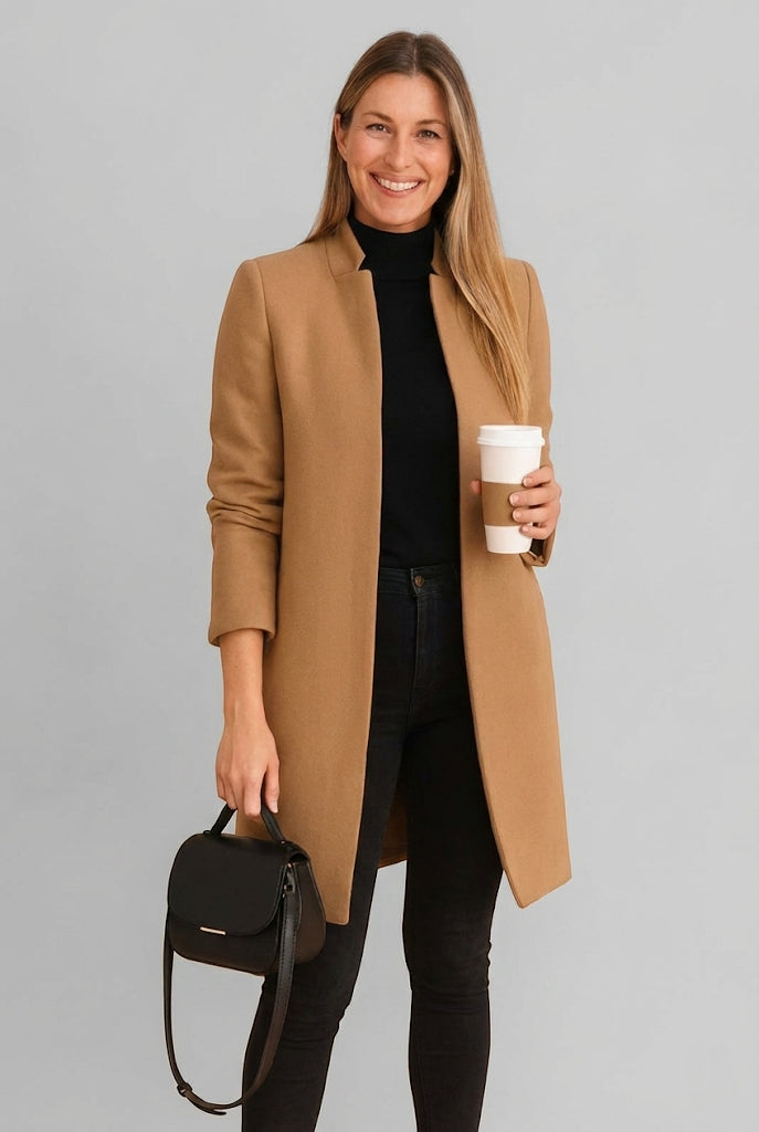 Julia – Płaszcz Damski o Prostym Kroju