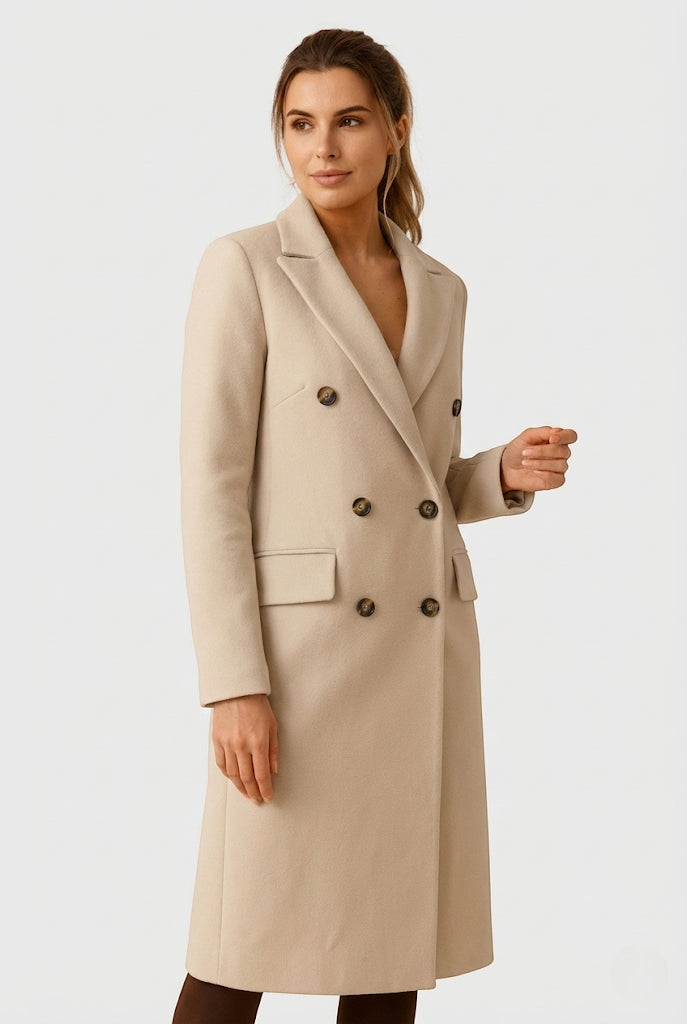 Karolina – Zimowy Płaszcz Damski o Długim Fasonie