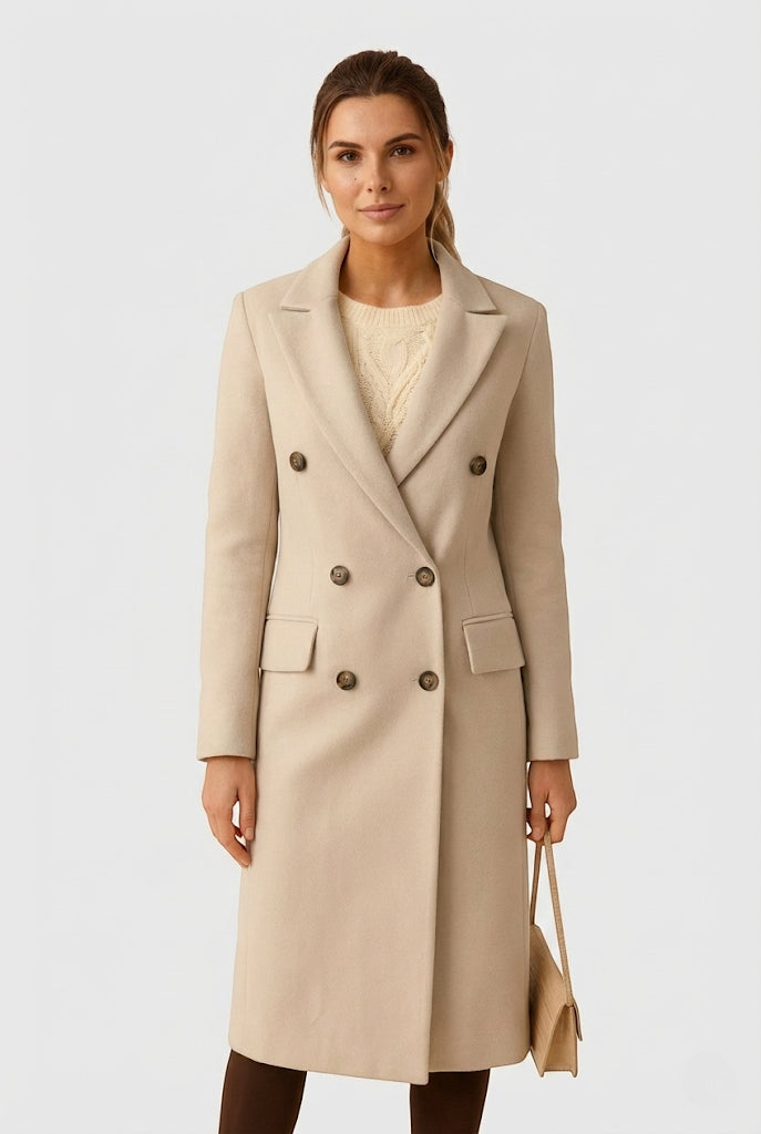 Karolina – Zimowy Płaszcz Damski o Długim Fasonie