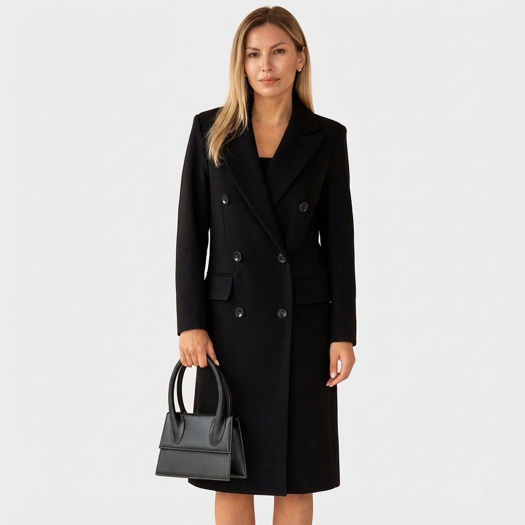 Karolina – Zimowy Płaszcz Damski o Długim Fasonie