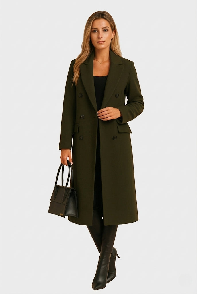 Karolina – Zimowy Płaszcz Damski o Długim Fasonie
