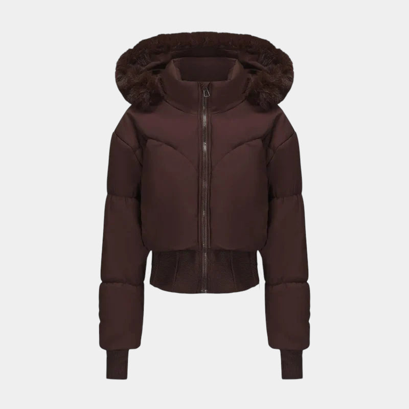 Marlena – Kurtka Pikowana Damska Z Kapturem