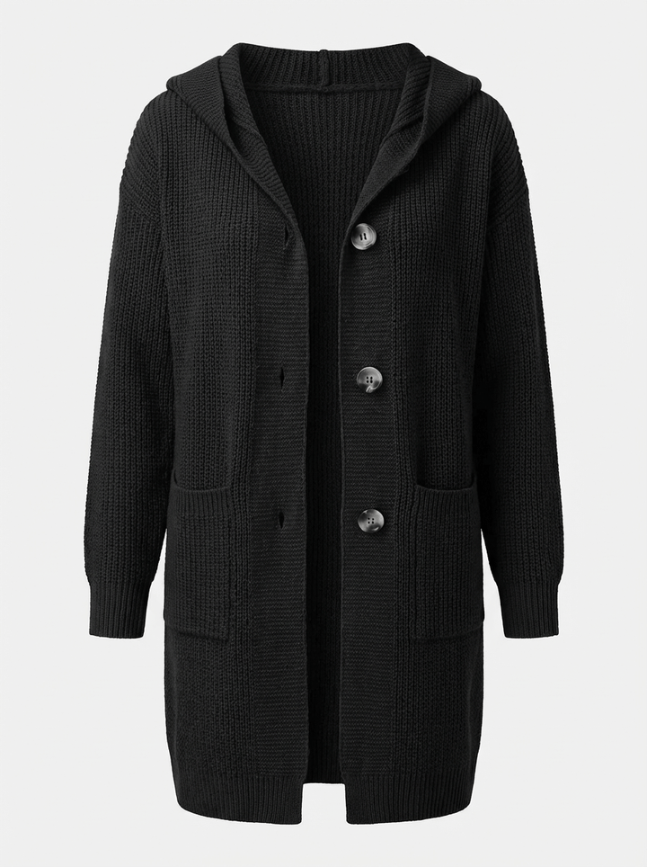 Natalia – Kardigan Damski Oversize z Kapturem