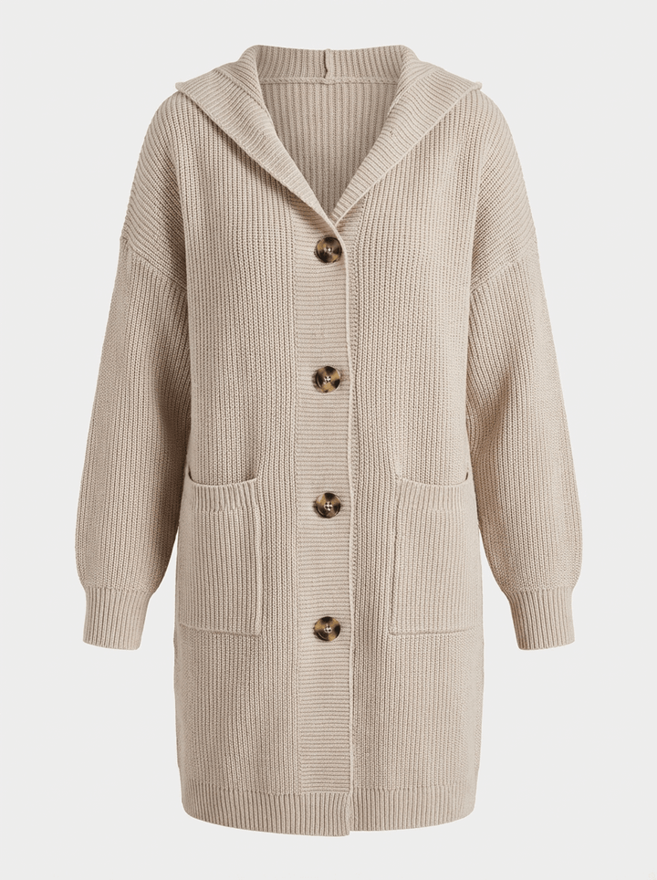 Natalia – Kardigan Damski Oversize z Kapturem