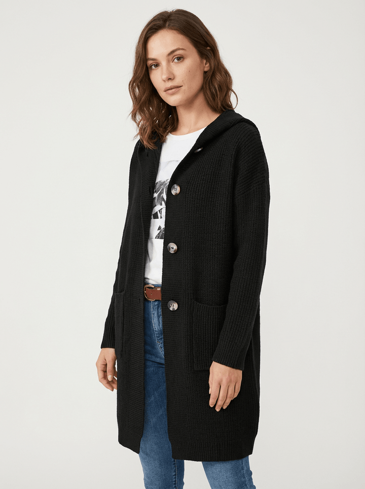 Natalia – Kardigan Damski Oversize z Kapturem