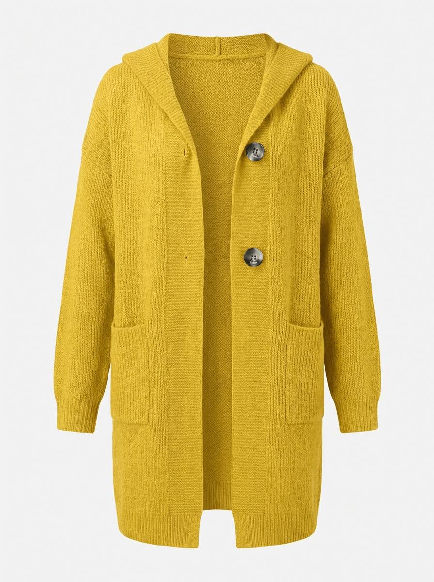 Natalia – Kardigan Damski Oversize z Kapturem