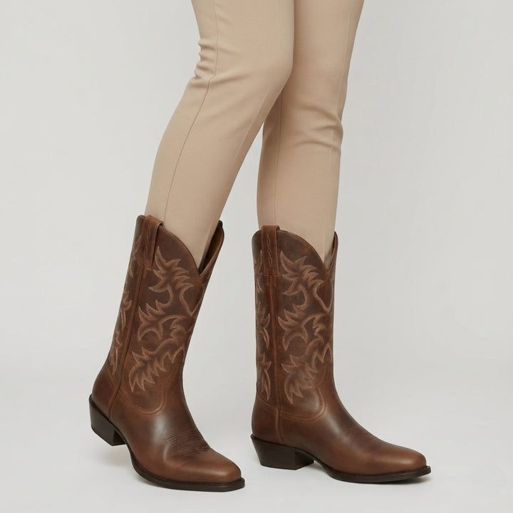 Natalia – Kowbojki Damskie z Haftem