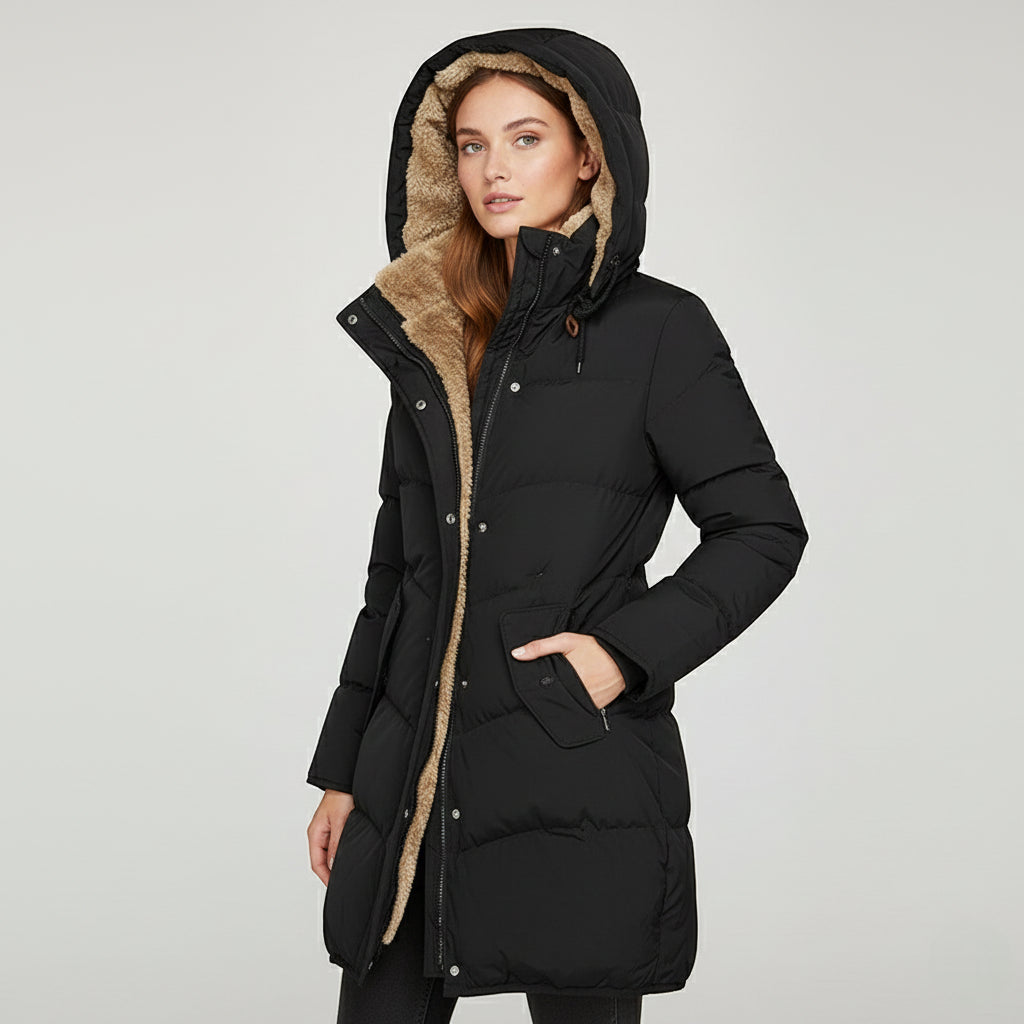 Natalia – Kurtka Pikowana Damska z Kapturem